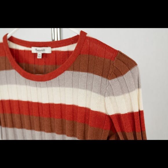 Madewell Clarkwell Pullover Sweater in Striped size XXS - Picture 8 of 14